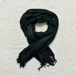 Elegant Black and Green Scarf